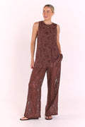 Valerie Pant - chocolate Lace