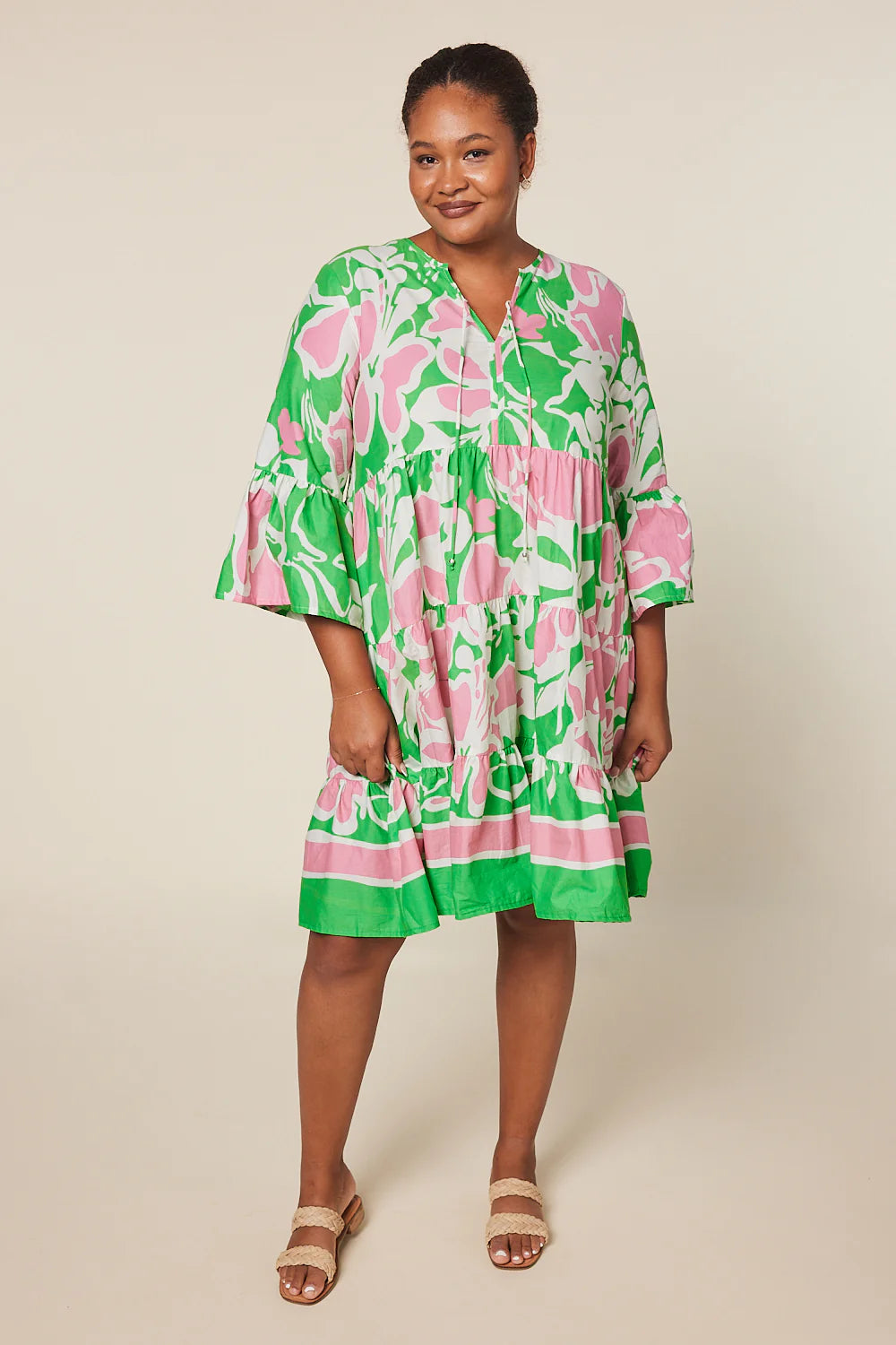Scout Tiered Dress in Spring Blooms
