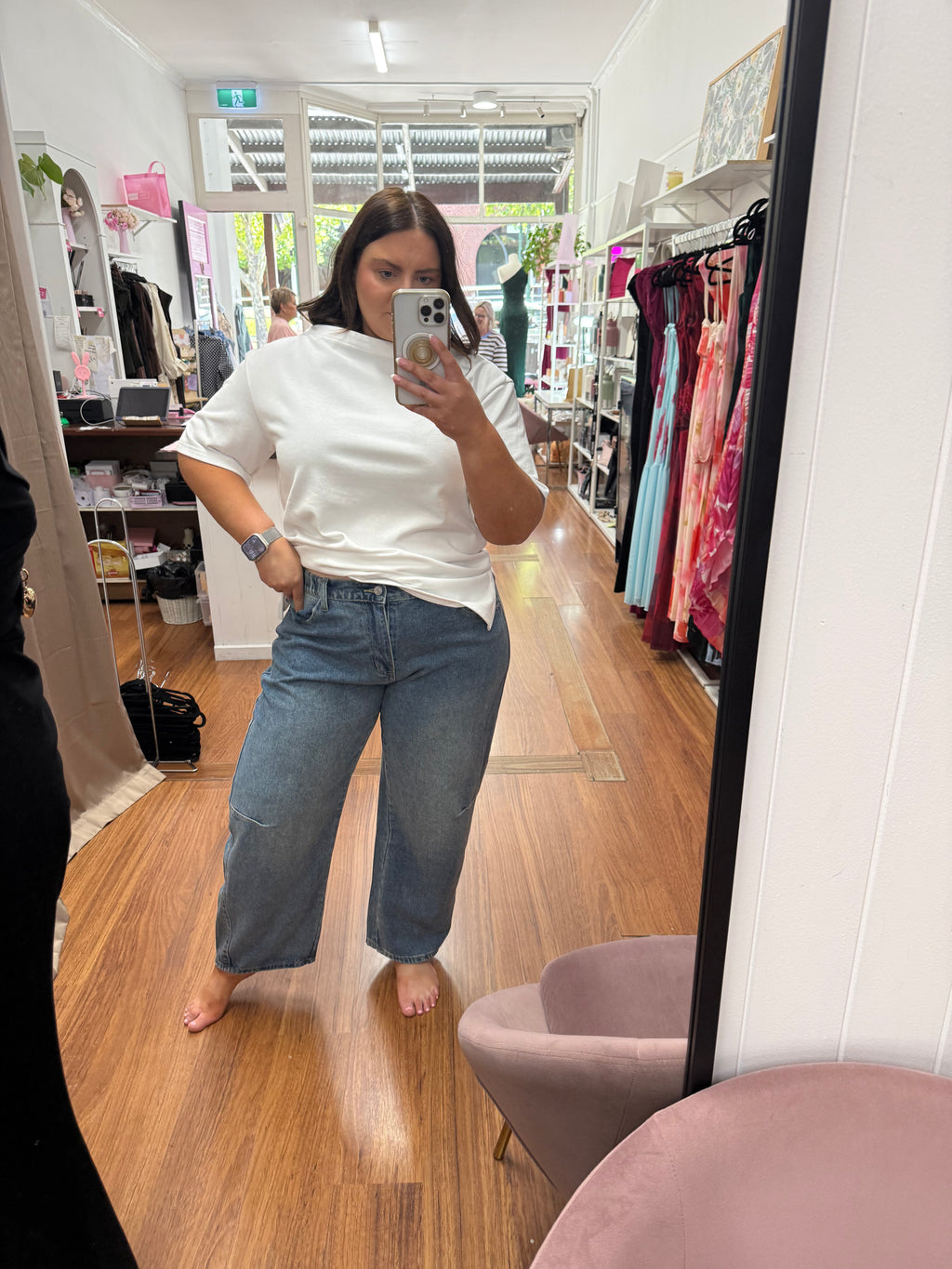 Elastic jeans