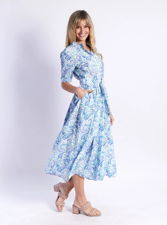 Charlotte Dress - Blue total