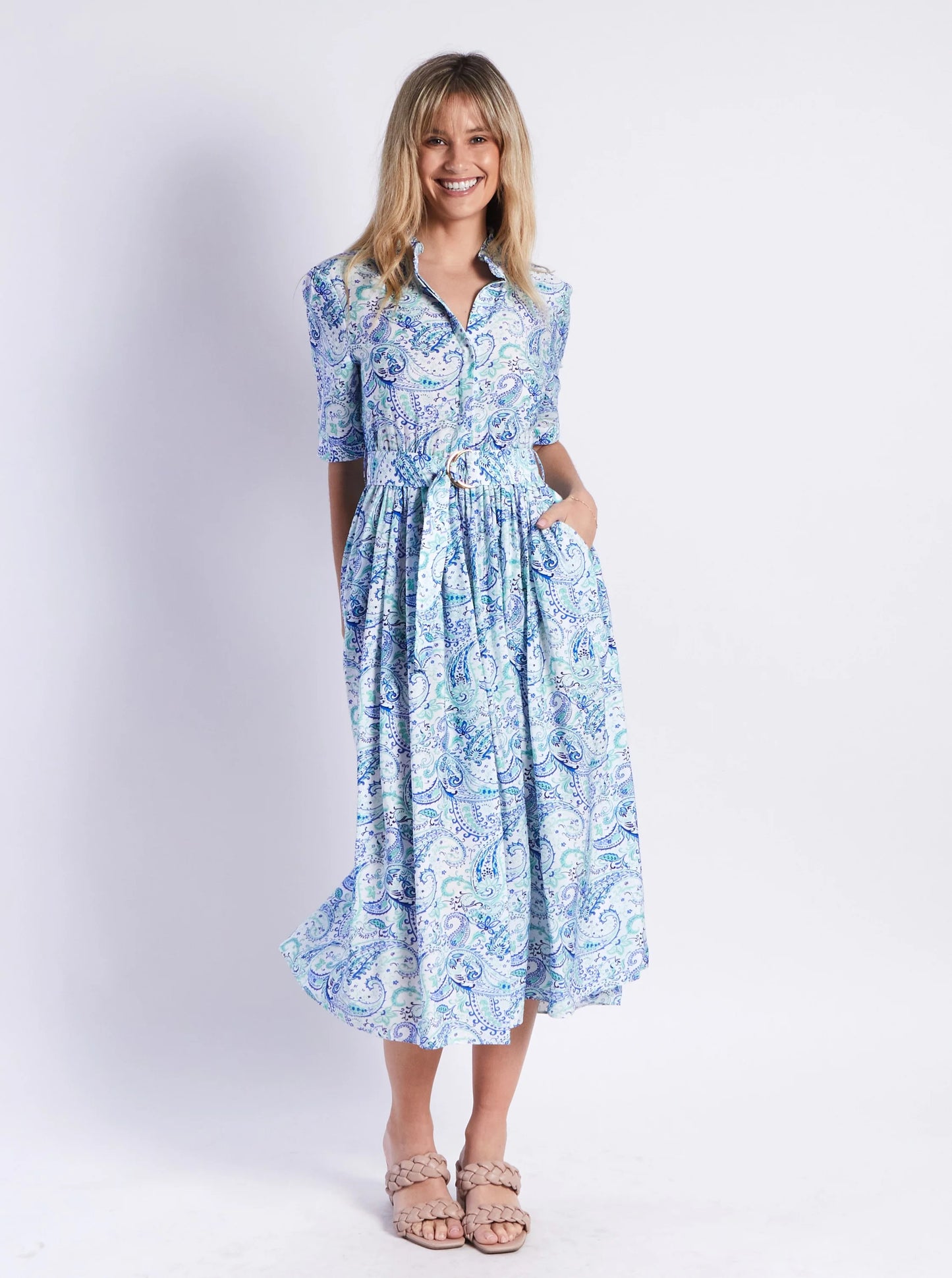 Charlotte Dress - Blue total