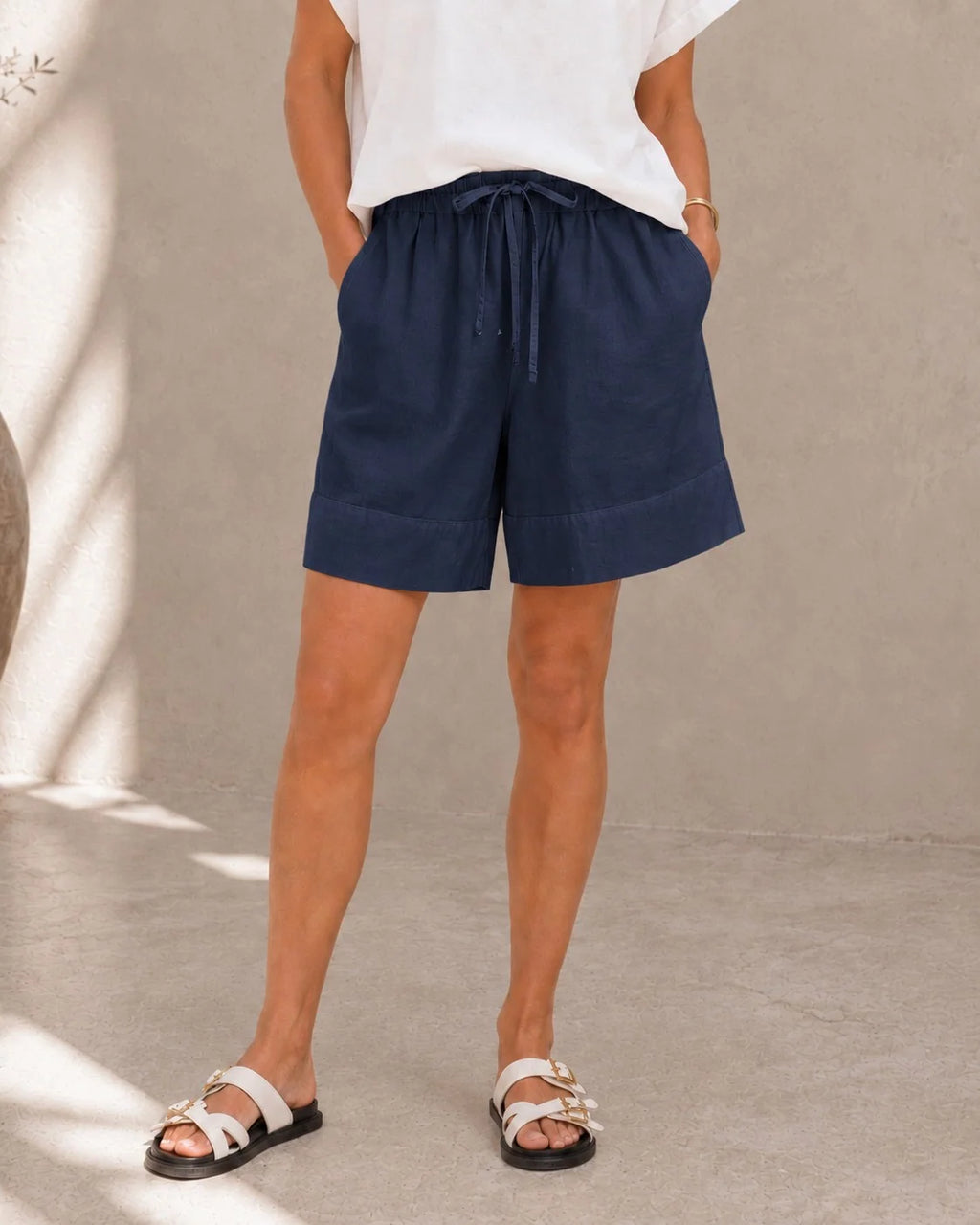Navy shorts