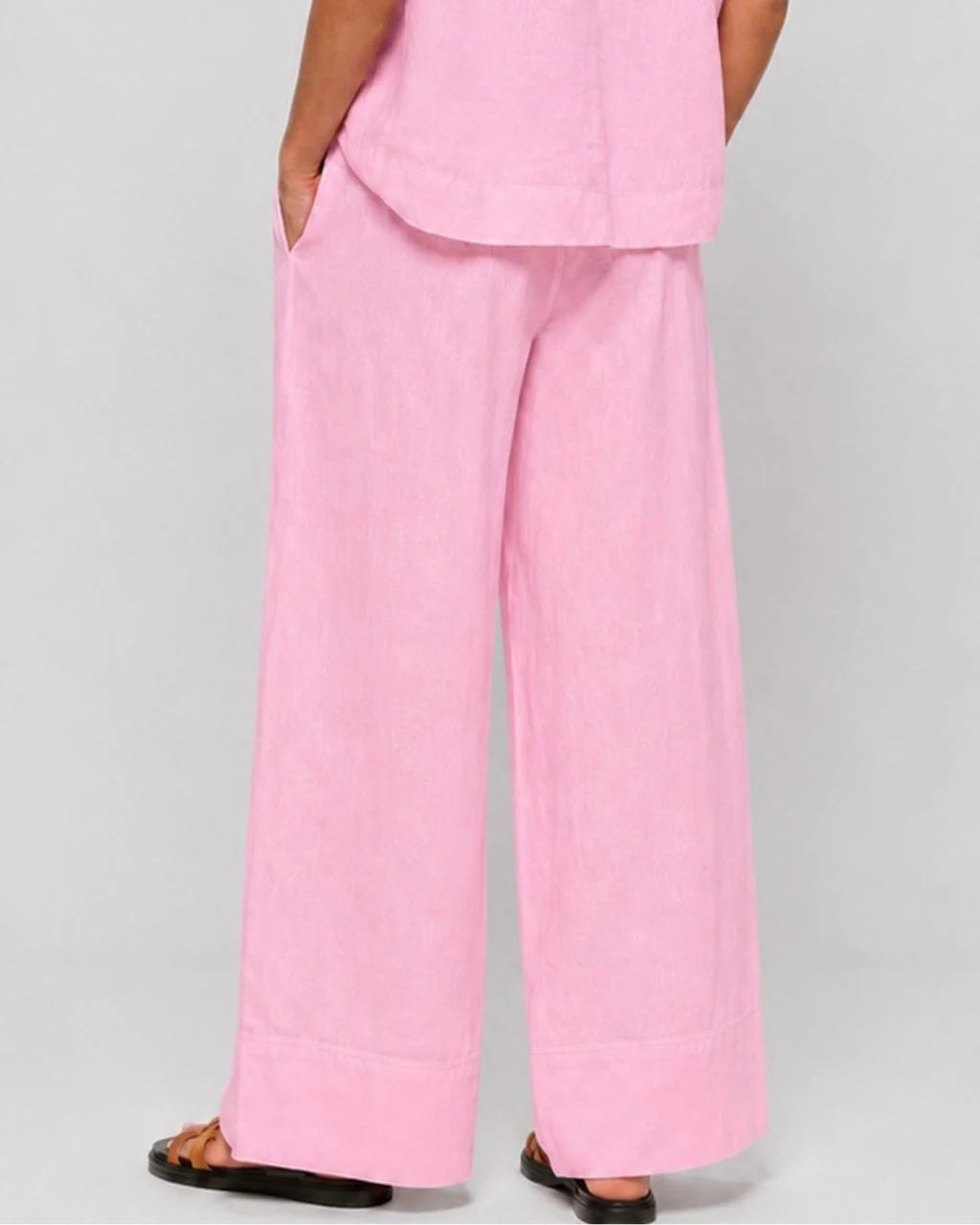 Linen blend pants