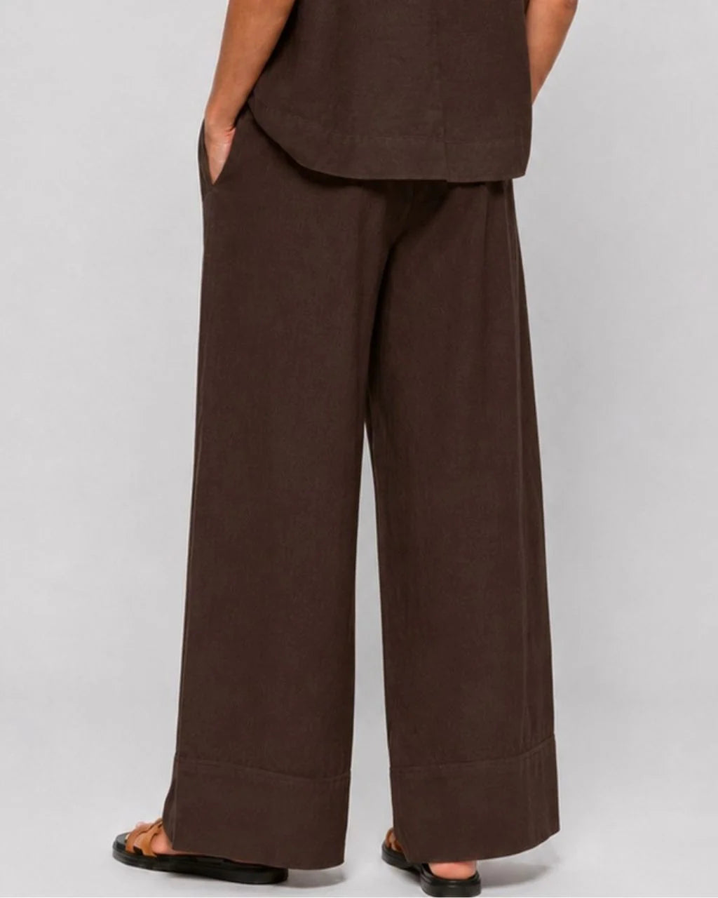Linen blend pants