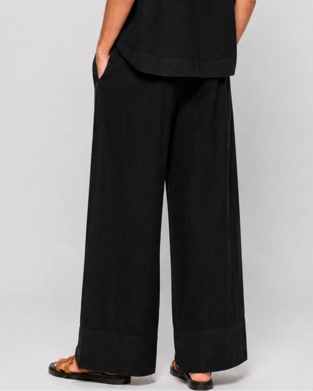 Linen blend pants