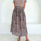 Leopard gathered skirt