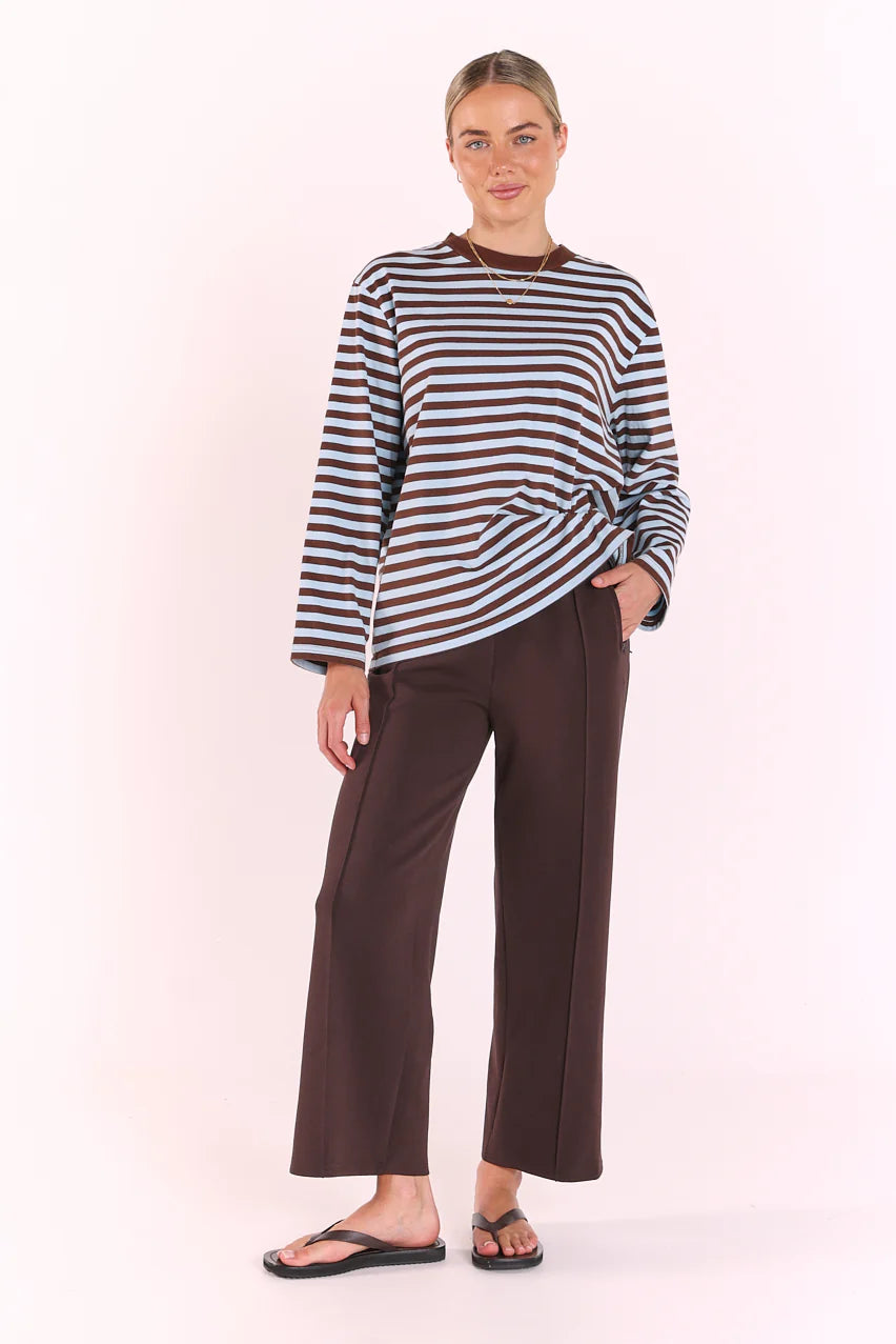 Carter Long Sleeve Tee - blue stripe