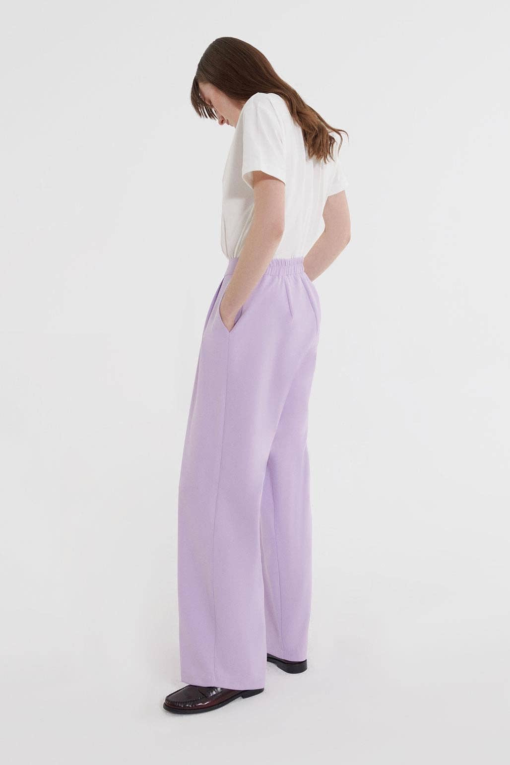 Pleated Palazzo Pants