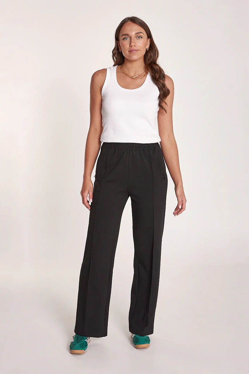 Noah wide pant - black