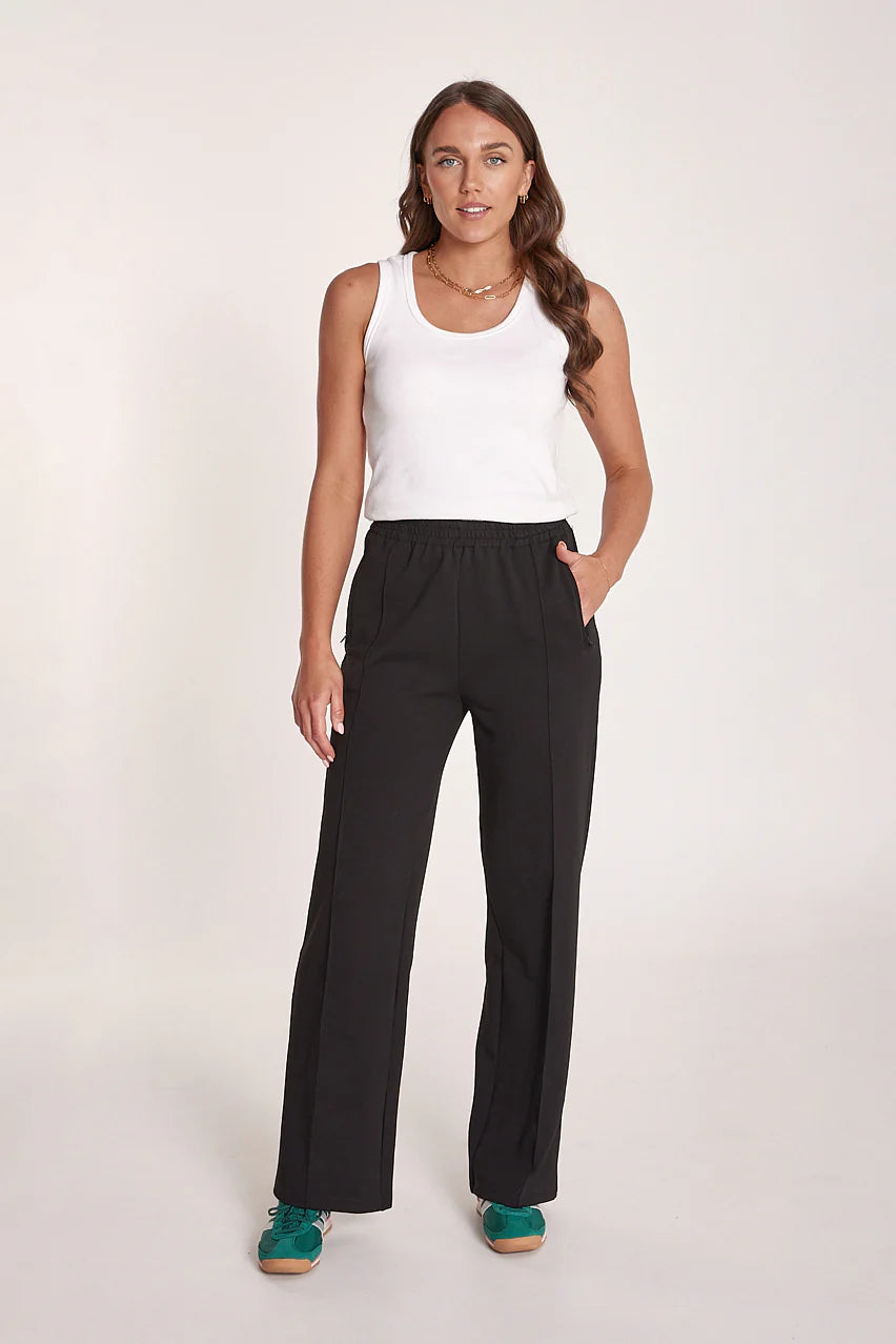 Noah wide pant - black