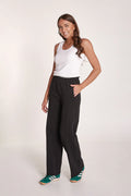 Noah wide pant - black
