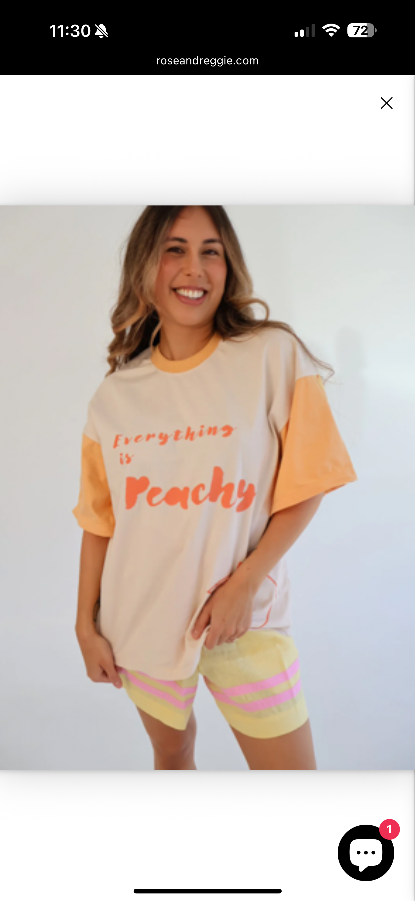 Peachy tee adults