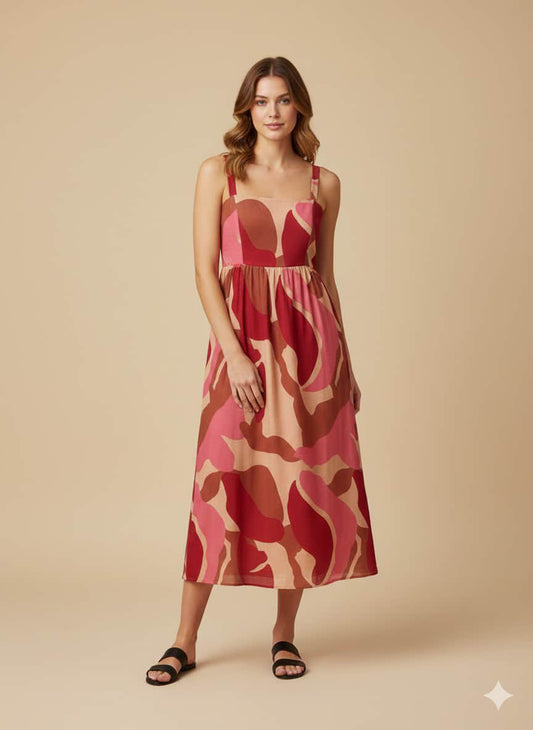 Strawberry sunset dress