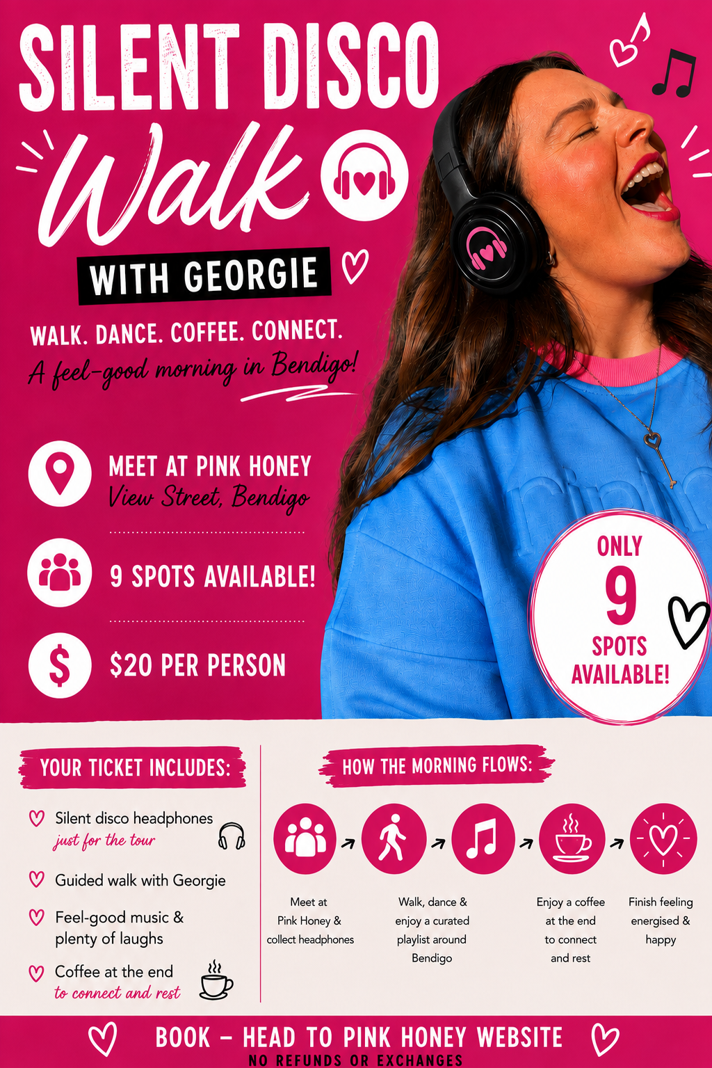Silent disco walk