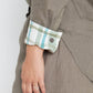 SPINIFEX GREEN ORGANIC LINEN SHIRT WITH PRINTED CUFFS