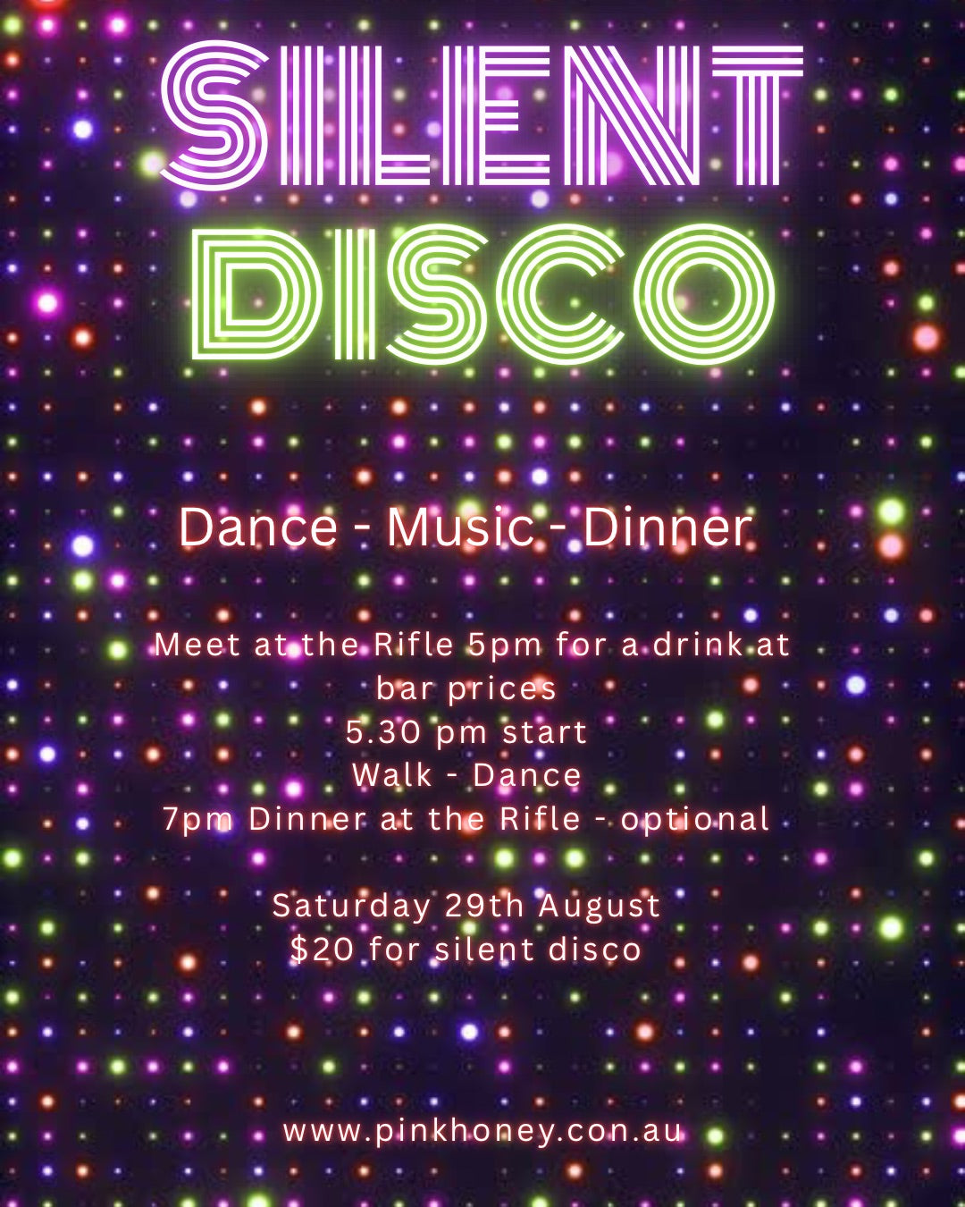 Silent disco at dusk