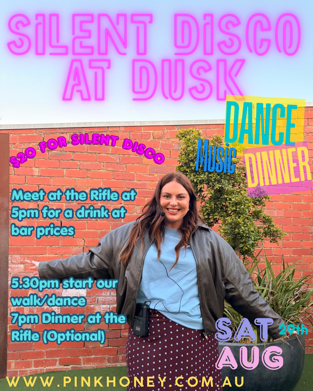 Silent disco at dusk