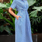 Coastal Knot Stripe Midi Dress