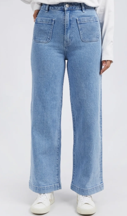 Sarah Wide Leg Jean Light Blue