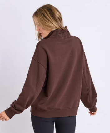 College Zip Crew - Chocolate