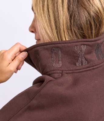 College Zip Crew - Chocolate