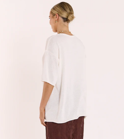 Indi Oversized Tee - White