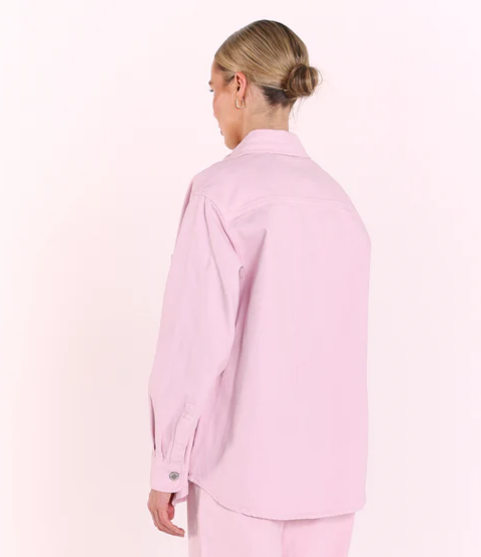 Lola Denim Jacket - Pink