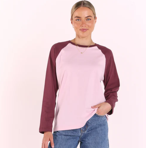 Sloane Tee - Plum Blush