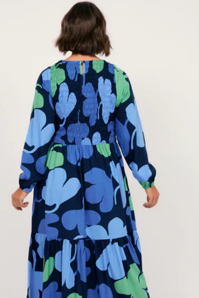 Minden Shirred Dress