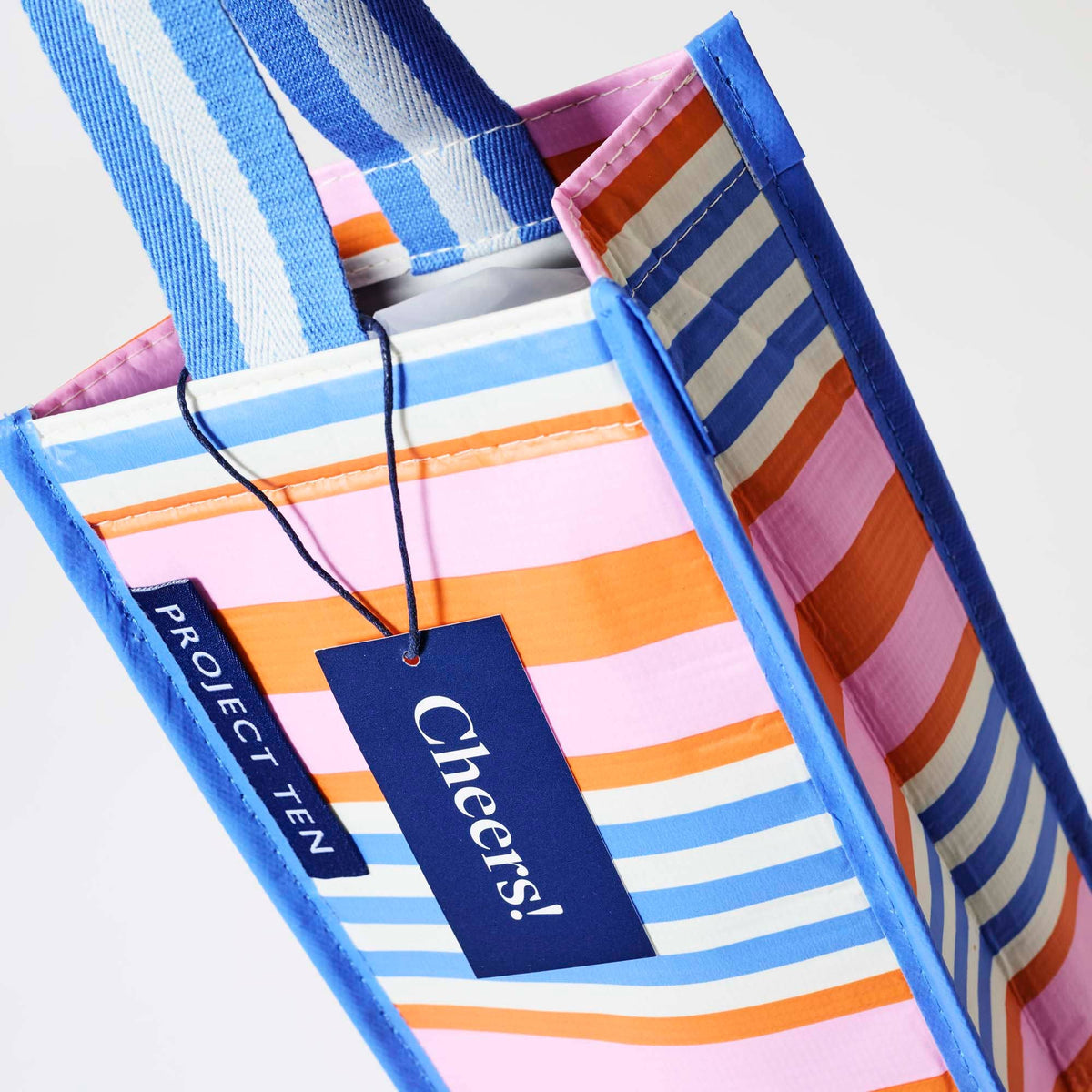Project Ten Pty Ltd - Wine Bag – Capri Stripe