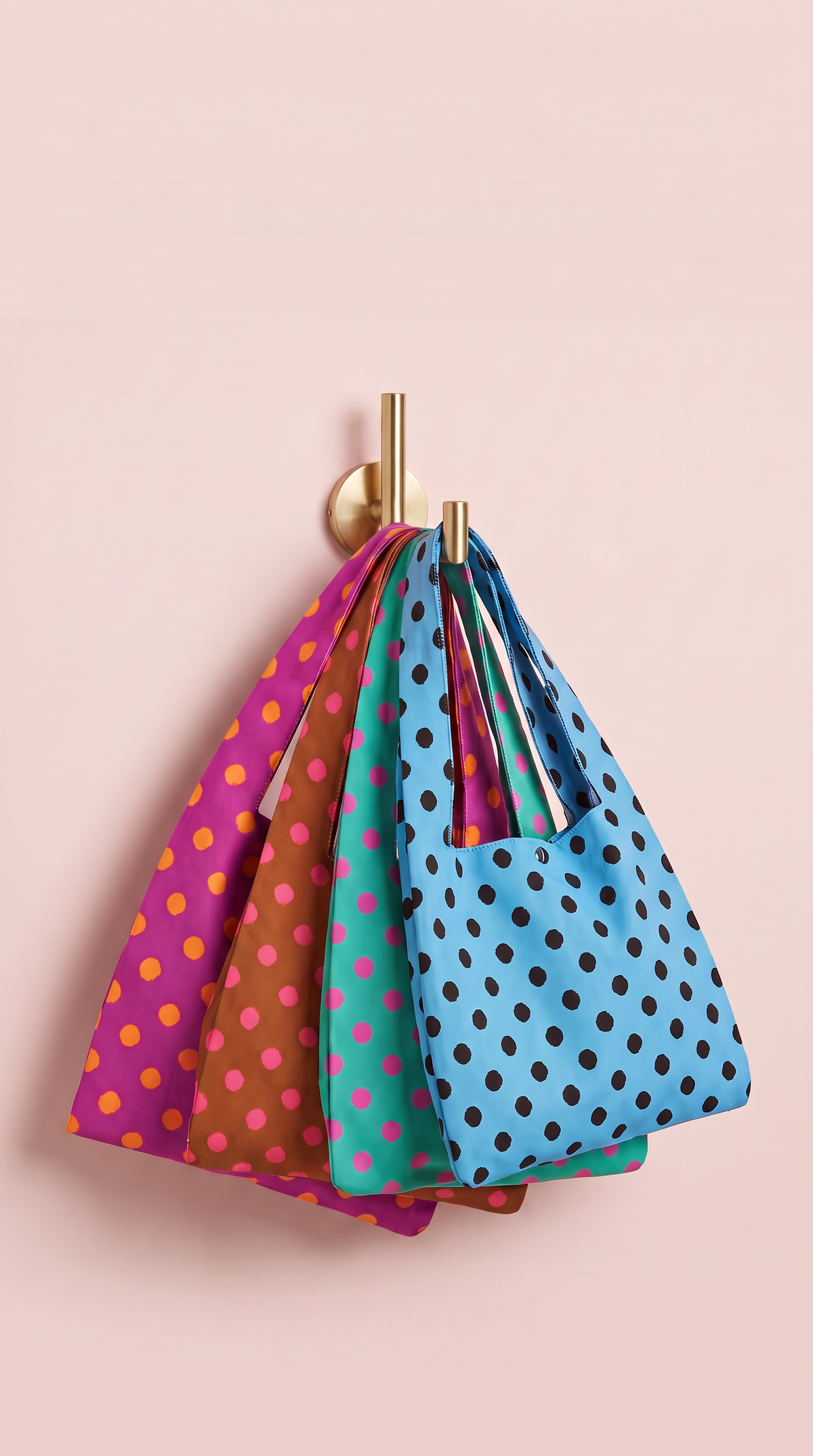Little Fish CO - The Betty Bag: Raspberry / Neon Peach