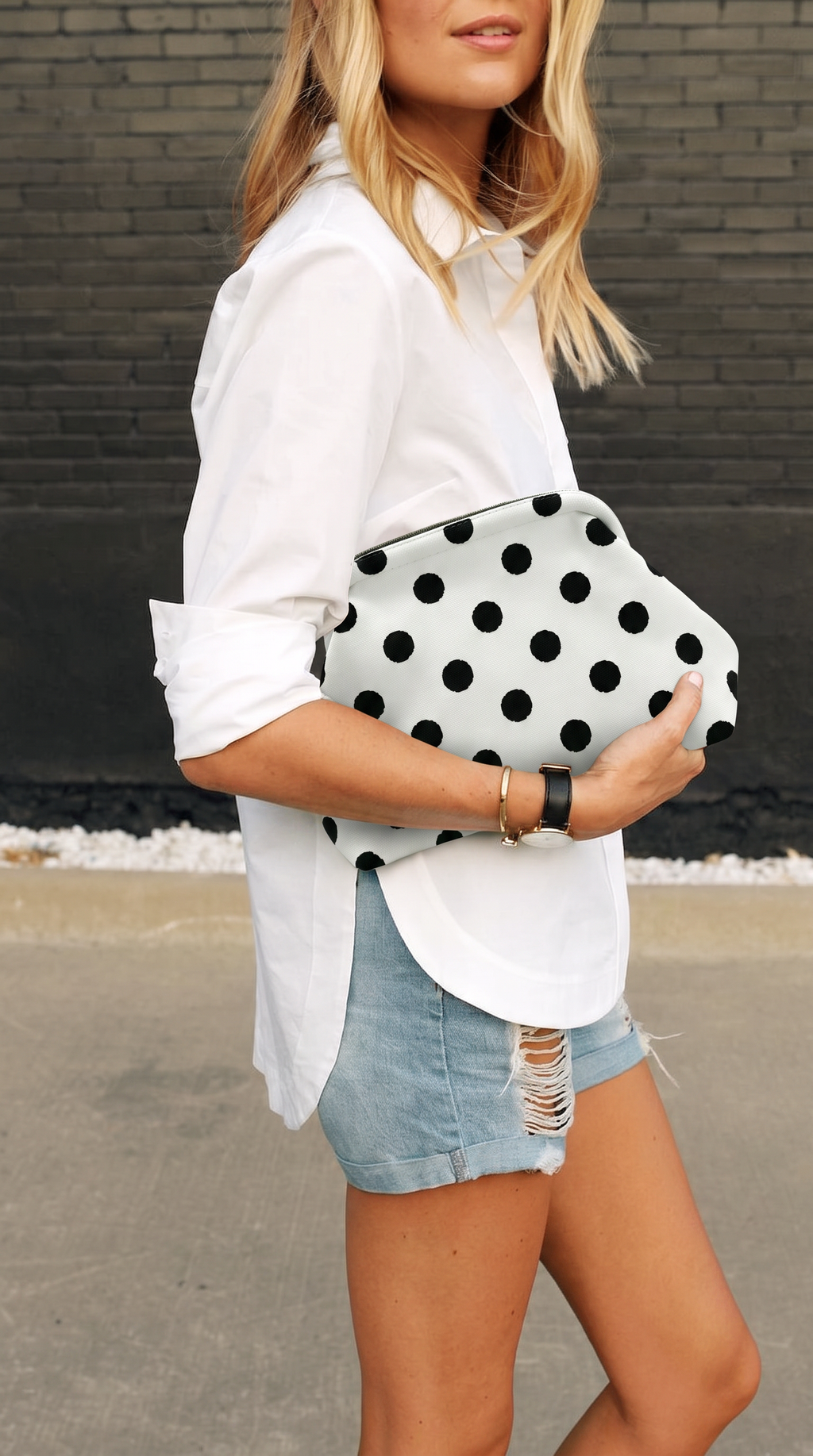 Little Fish CO - The Chloe Bag: Apple Green / Pink