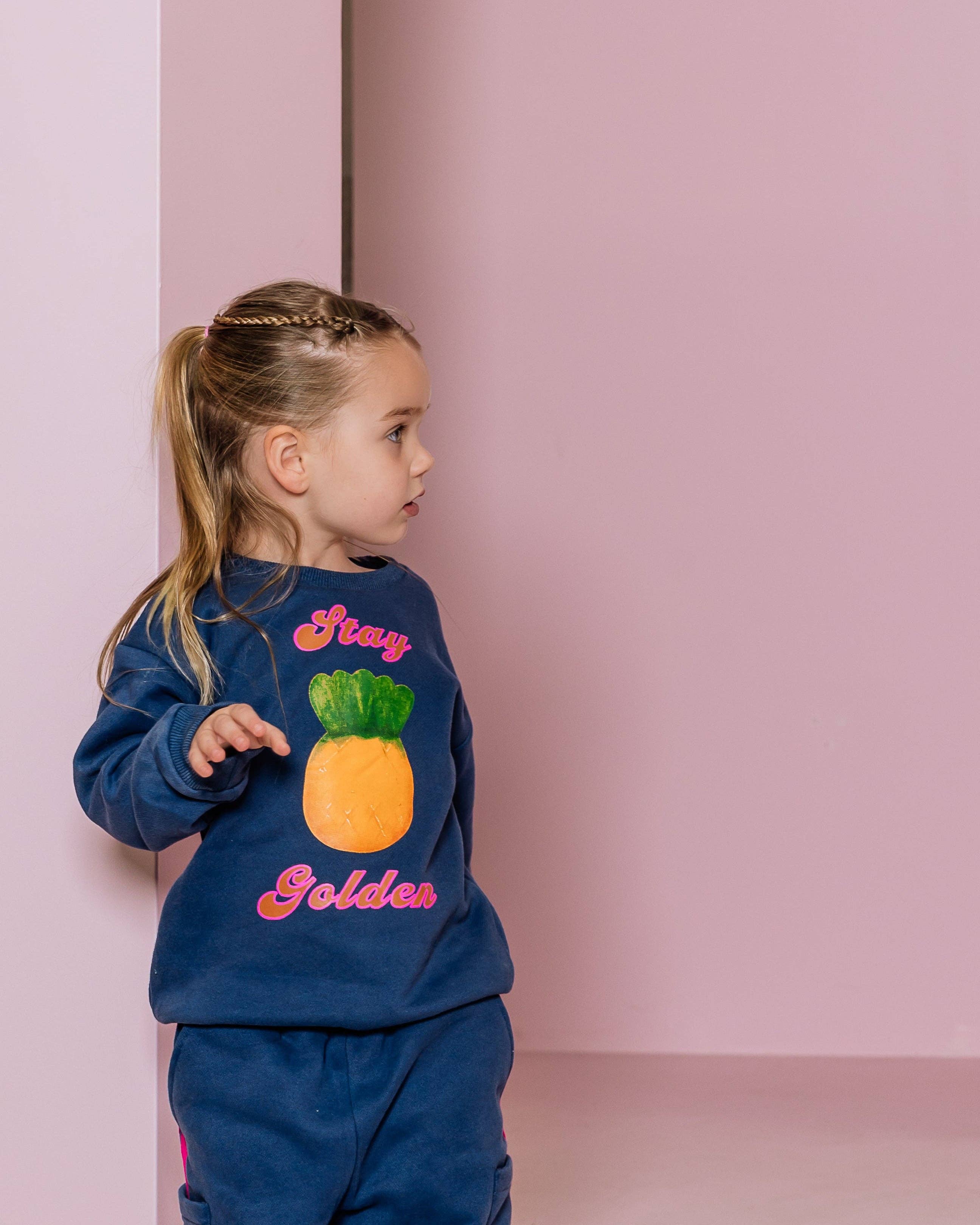 Pre - order - Angus The Label - Stay Golden Sweater kids