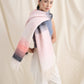 Yura Gradient Fluffy Scarf - Pink