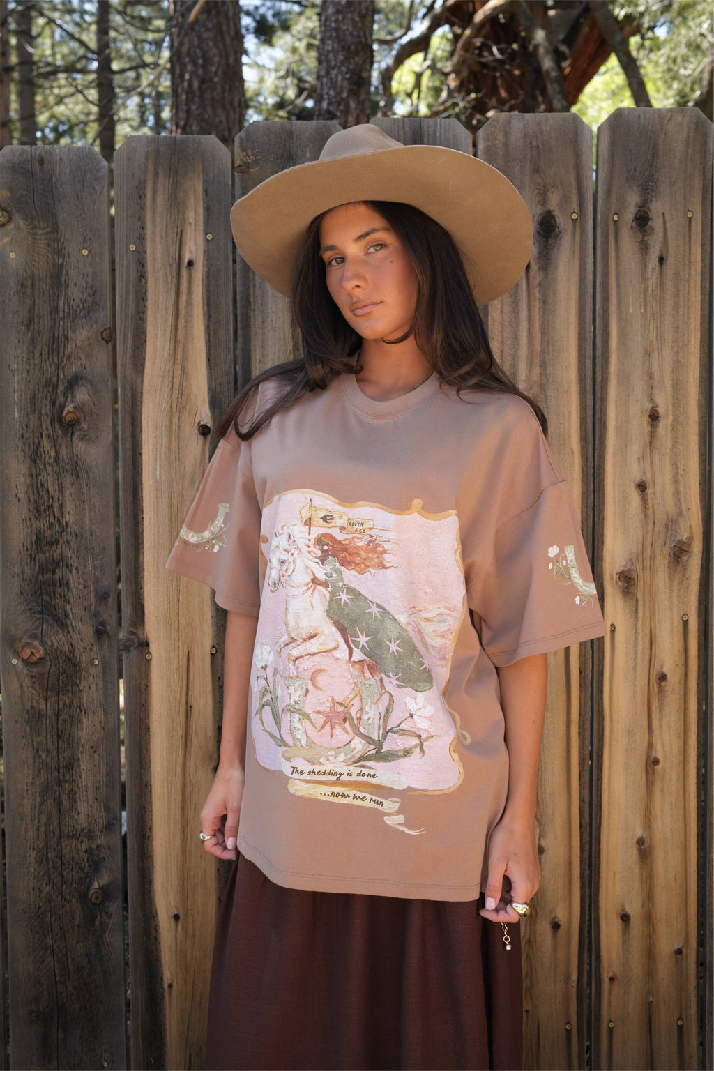 Coven and Co - Year of the Horse Tee: Earthy Brown