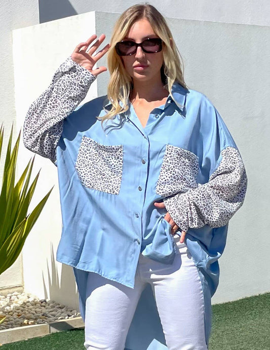 SEVEN ZERO THREE SHIRT Blue b