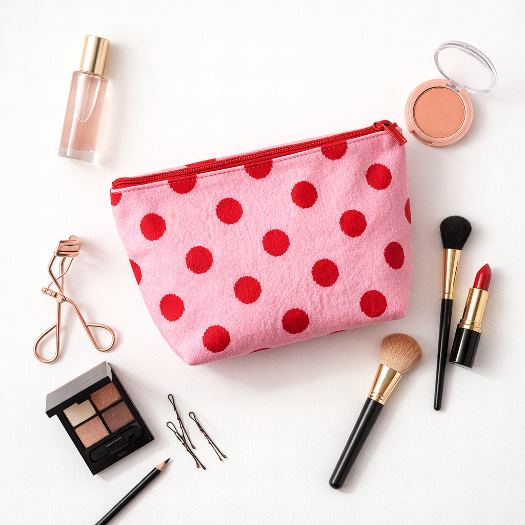 Little Fish CO - The Fleur Bag: Pink / Red