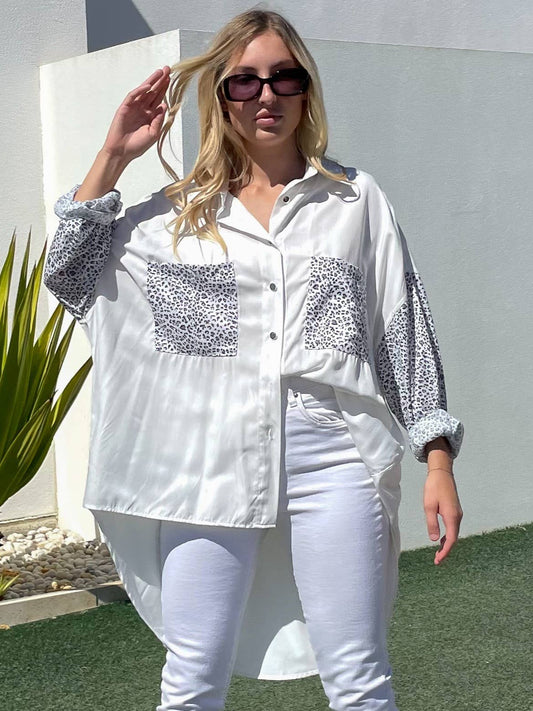 SEVEN ZERO THREE SHIRT: white