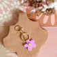 Foxie Collective - Flower Keyring | Lilac + Gold |