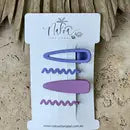 Hair Clip - Set of 4 - Squiggles