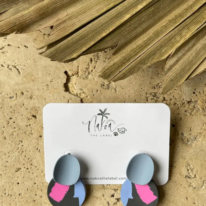 Tulum Abstract Clay Earrings