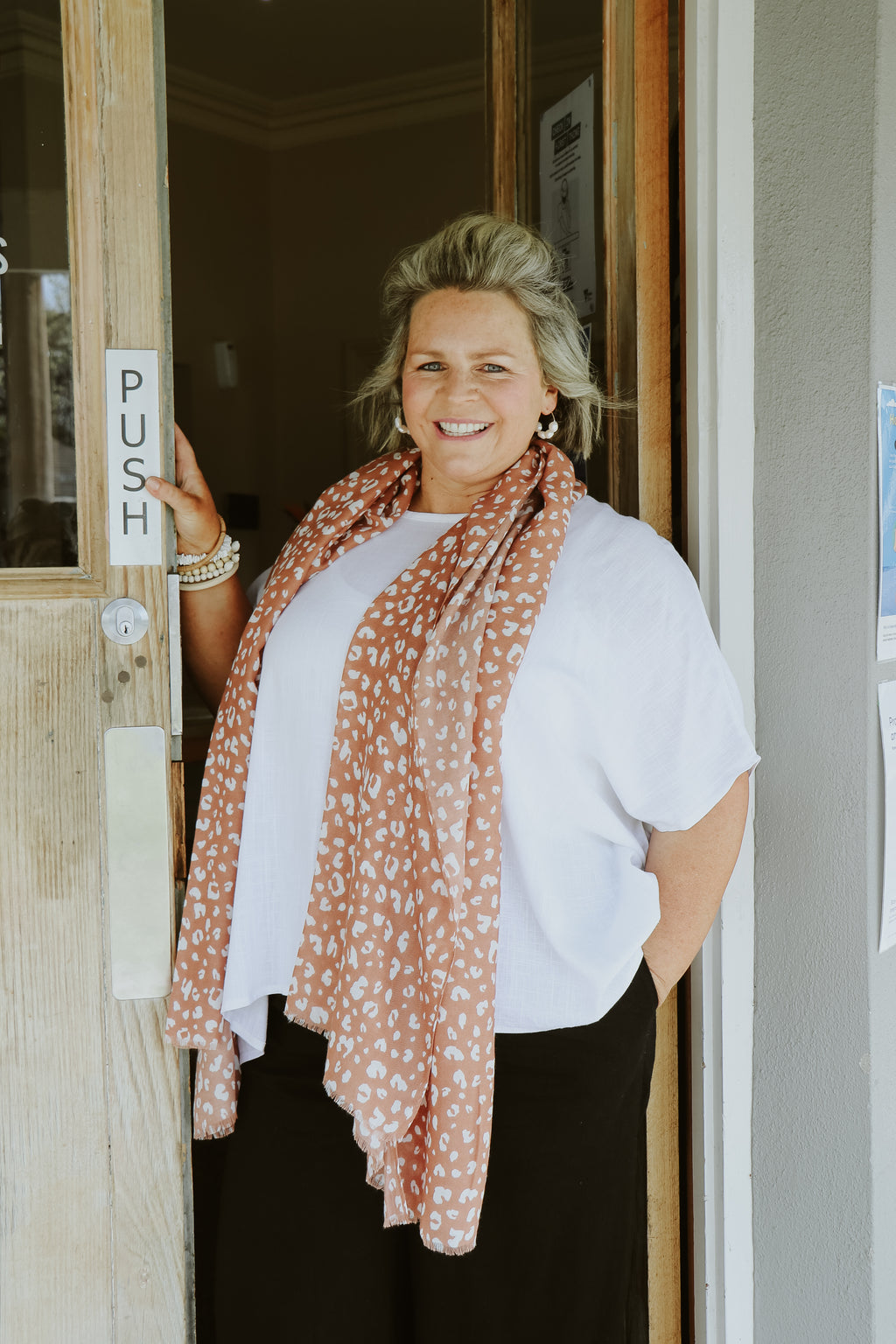 Faven Drape top - white